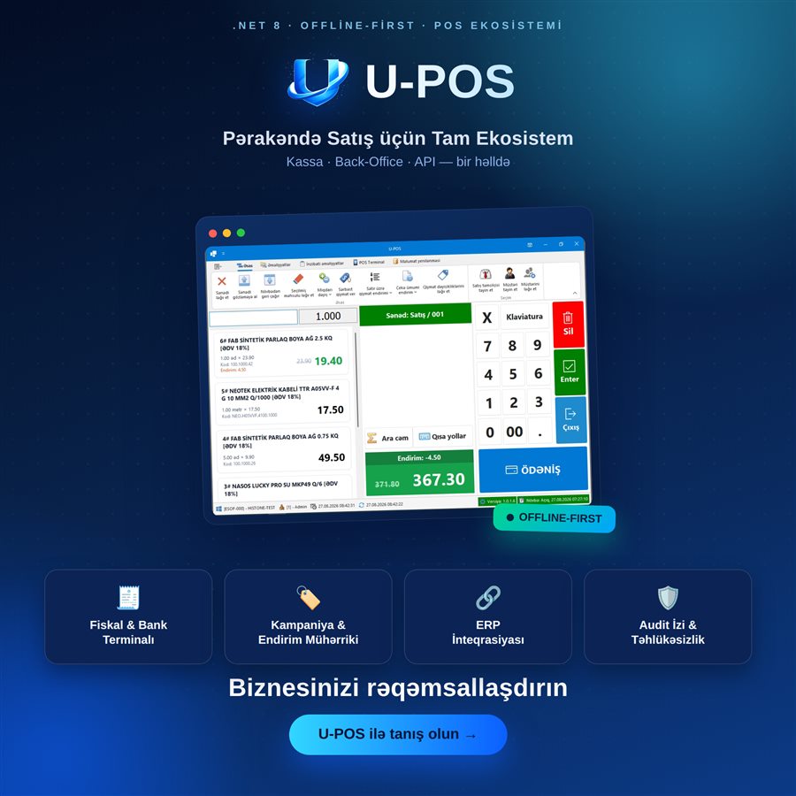 U-POS — təqdimat şəkli